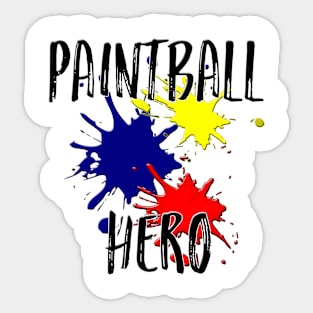 Paintball Hero Sticker